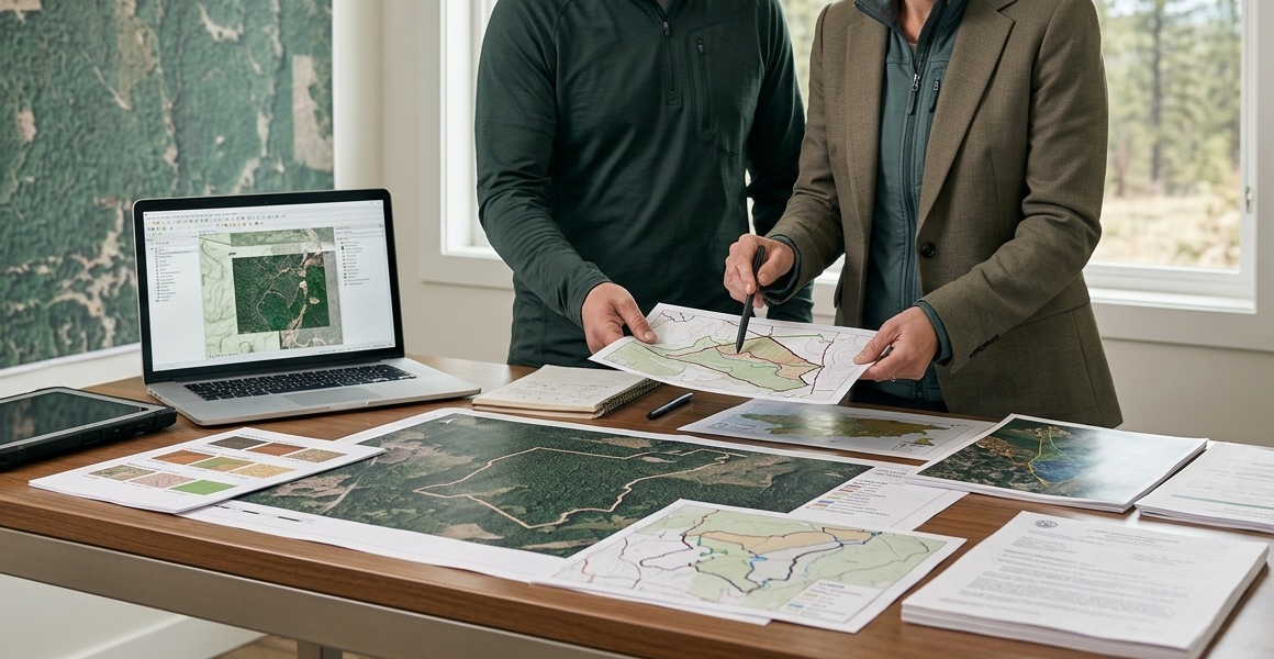 Geospatial reference workflow for forest due diligence